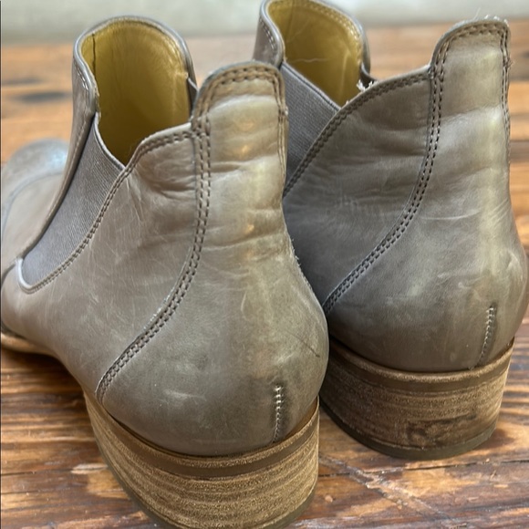 Paul Green Ava Taupe Leather Ankle Boots - Picture 5 of 9